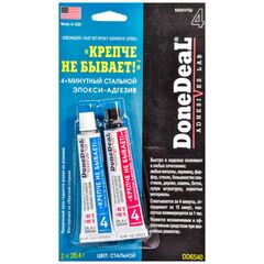 Done Deal 4 min set Epoxy Adhesive Steel стальной 4-минутный эпокси-адгезив Крепче не бывает 2 x 28.4 г