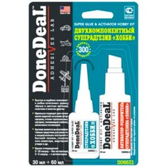 Done Deal Super Glue & Spray Activator набор супер клей 30 г и активатор 60 г