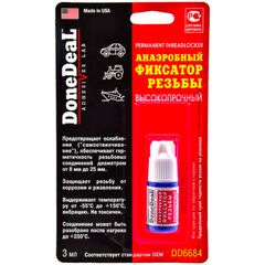 Done Deal Permanent Threadlocker червоний анаеробний фіксатор різьблення високоміцний 3 мл