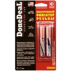 Done Deal Permanent Threadlocker анаеробний фіксатор різьблення високоміцний 2 х 1 мл