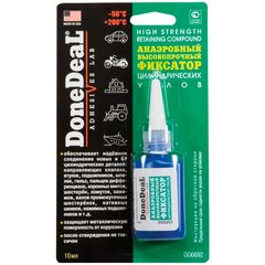 Done Deal High Strength Retaining Compound зелений анаеробний фіксатор циліндричних вузлів 10 мл