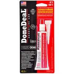 Done Deal Red RTV Silicone Gasket Maker термостійкий до +345 ° С герметик червоний формувач прокладок 42.5 г
