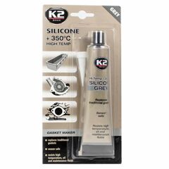 K2 Silicone Grey +350°С високотемпературний сірий формувач прокладок 85 г