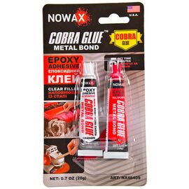 NOWAX Cobra Glue Metal Bond Epoxy Adhesive епоксидний клей Кобра сталевий клей 20 г