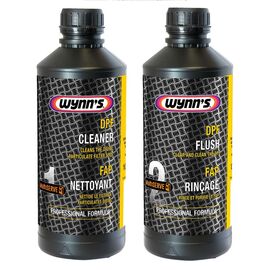 WYNNS DPF Cleaner + DPF Flush Professional Formula очисник та промивання фільтра сажі 2х1 л
