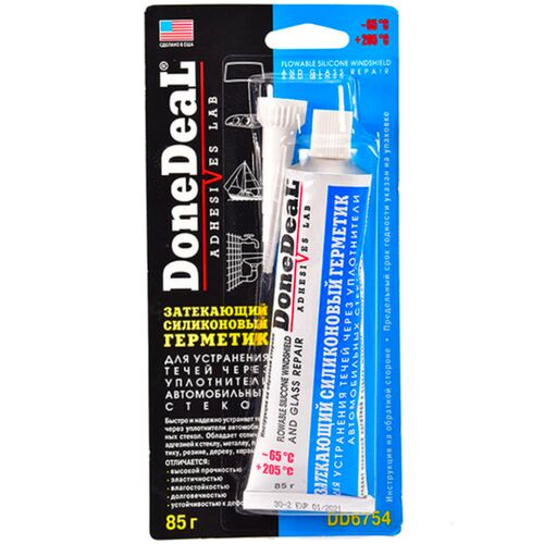 Done Deal Flowable Silicone Windshields and Glass Repair затекающий герметик для ремонта стекол и фар 85 г