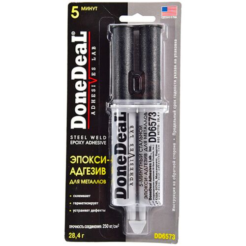 Done Deal 5 min Steel Weld Epoxy Adhesive серый 5-минутный эпокси-адгезив для металлов 28.4 г