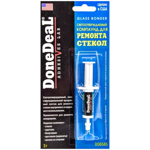 Done Deal Glass Bonder адгезив для приклеювання скла 3 г