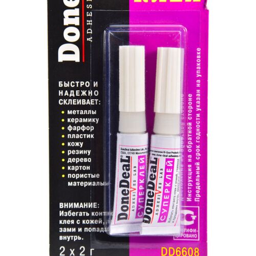 Done Deal Super Glue супер клей 2 x 2 г, изображение 2