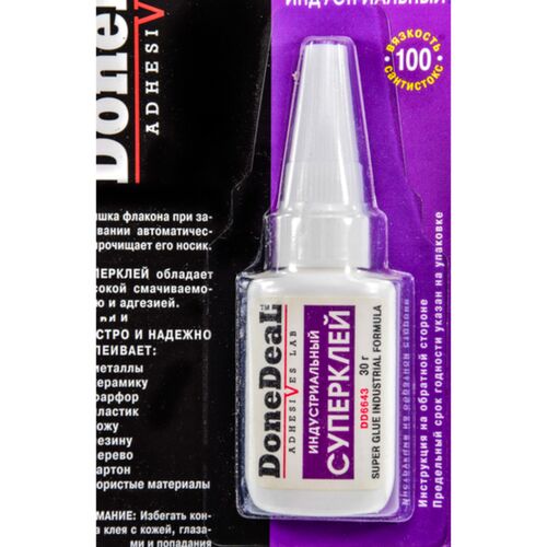 Done Deal Super Glue Industrial Formula индустриальный супер клей 30 г, изображение 2
