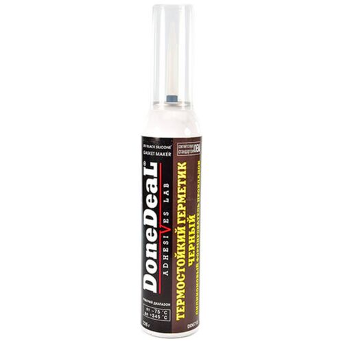Done Deal OEM Black RTV Silicone Gasket Maker чорний герметик термостійкий до +345 °С формувач прокладок 226 г