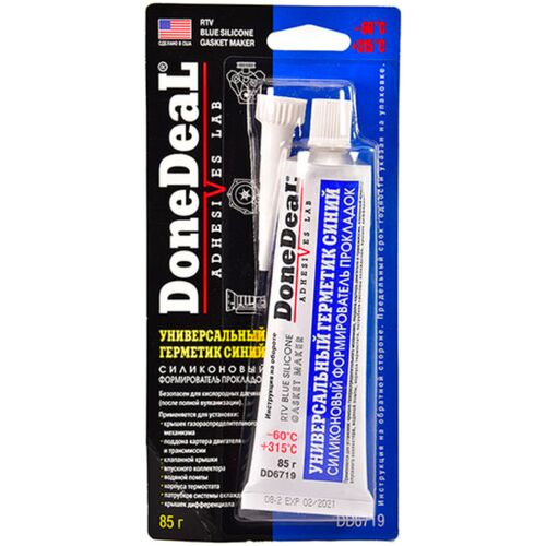 Done Deal Blue RTV Silicone Gasket Maker синий силиконовый термостойкий герметик до +315 °С формирователь прокладок 85 г
