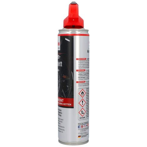 NIGRIN Moto-Bike Ketten-Sprühfett Dry Lube für Motorrad прозоре мастило для ланцюга мотоцикла (Німеччина) 400 мл, зображення 3