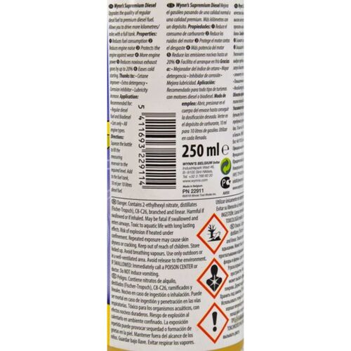 WYNNS Supremium Diesel комплекс присадок Супреміум для покращення якості дизеля 250 мл, зображення 4
