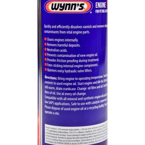 WYNNS Engine Flush промывка масляной системы двигателя перед заменой масла 425 мл, изображение 2