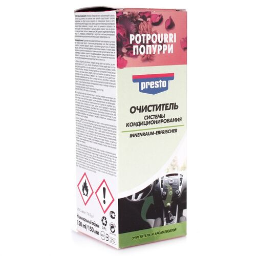 PRESTO Innenraum-Erfrischer автоматический очиститель кондиционера (поппури) 150 мл, Запах: Potpourri, Количество: 150 мл, изображение 2