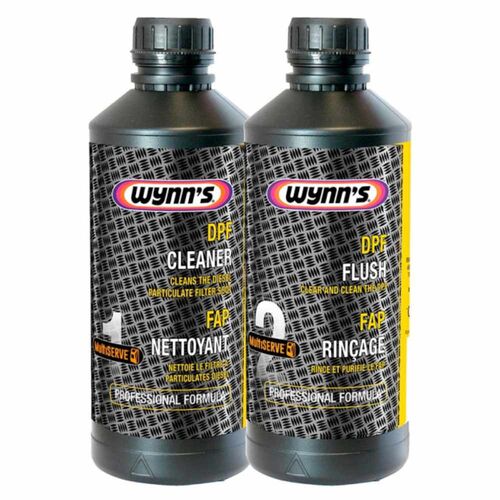 WYNNS DPF Cleaner + DPF Flush Professional Formula очиститель и промывка сажевого фильтра 2х1 л, изображение 2