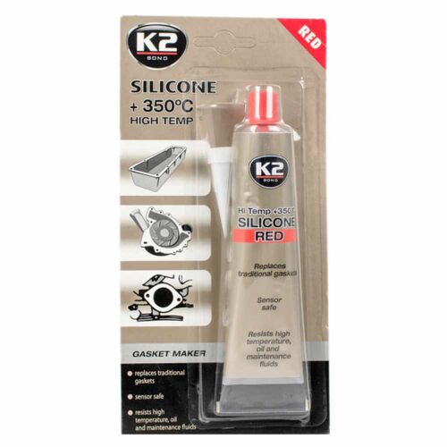 K2 Silicone Red термостойкий до +350 °С красный герметик формирователь прокладок 85 г