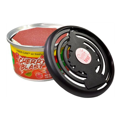 Little Trees Fіber Can Cherry Blast Air Freshener ароматизатор консерву в підсклянник (під сидіння) із запахом вишні, зображення 3
