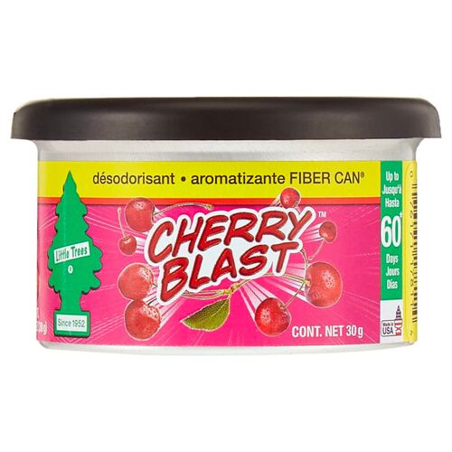 Little Trees Fіber Can Cherry Blast Air Freshener ароматизатор консерву в підсклянник (під сидіння) із запахом вишні, зображення 4