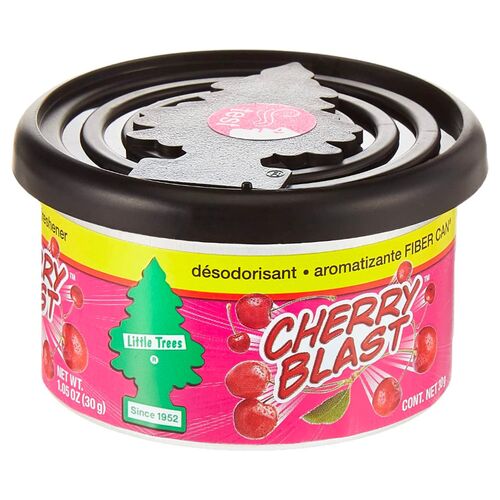 Little Trees Fіber Can Cherry Blast Air Freshener ароматизатор консерву в підсклянник (під сидіння) із запахом вишні, зображення 2