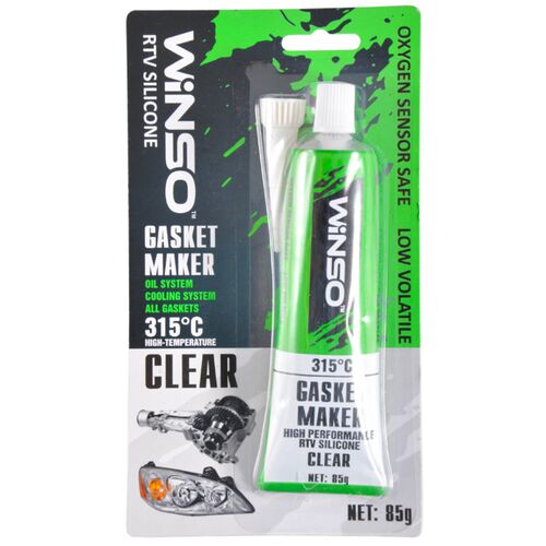 WINSO High-Temperature Gasket Maker +315 ° С високотемпературний прозорий формувач прокладок 85 г