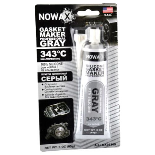 NOWAX High-Temperature Gasket Maker +343°С высокотемпературный серый формирователь прокладок 85 г