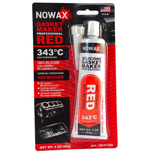NOWAX High-Temperature Gasket Maker +343°С высокотемпературный красный формирователь прокладок 85 г