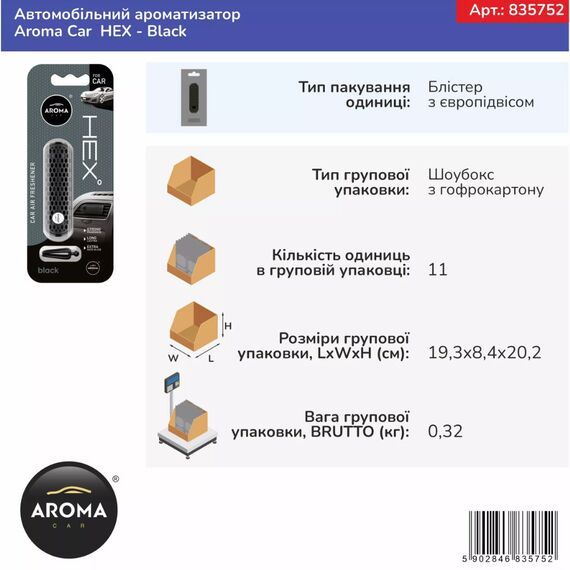 Aroma-Car Hex Black, изображение 4