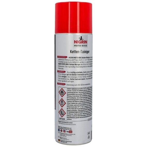 NIGRIN Moto-Bike Ketten-Reiniger für Motorrad очиститель цепи мотоциклов (Германия) 500 мл, изображение 2