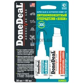 Done Deal Super Glue & Spray Activator набор супер клей 30 г и активатор 60 г