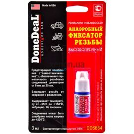 Done Deal Permanent Threadlocker красный анаэробный фиксатор резьбы высокопрочный 3 мл