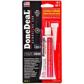 Done Deal Red RTV Silicone Gasket Maker термостойкий до +345 °С красный герметик формирователь прокладок 42.5 г