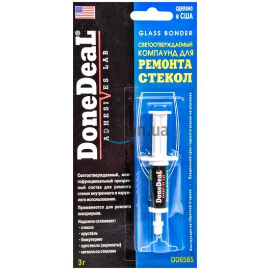 Done Deal Glass Bonder адгезив для приклеивания стекла 3 г