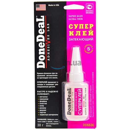 Done Deal Super Glue Ultra Thin затекающий супер клей 30 г
