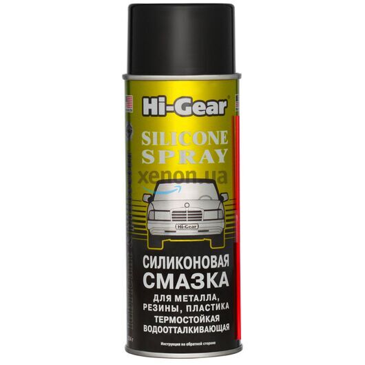 Hi-Gear Silicone Spray силиконовая термо-водостойкая смазка для металлов, резины и пластика 284 г