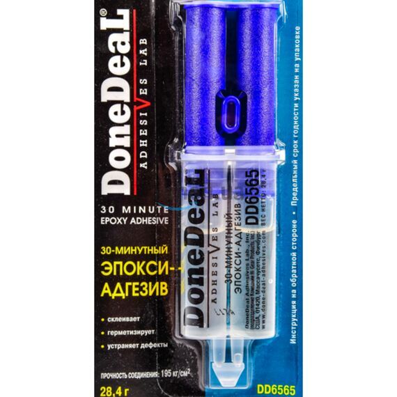 Done Deal 30 min Epoxy Adhesive прозрачный 30-минутный эпокси-адгезив 28,4 г, изображение 2