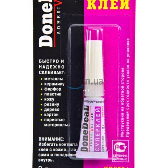 Done Deal Super Glue супер клей 2 г, изображение 2