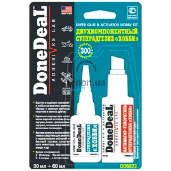 Done Deal Super Glue & Spray Activator набор супер клей 30 г и активатор 60 г