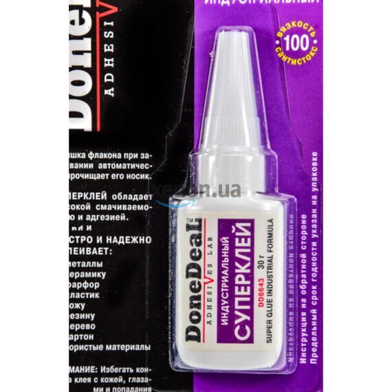 Done Deal Super Glue Industrial Formula индустриальный супер клей 30 г, изображение 2