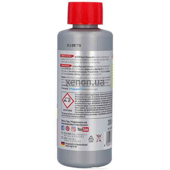 NIGRIN Rostumwandler преобразователь ржавчины 200 мл, изображение 3