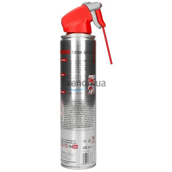 NIGRIN Ketten-Sprühfett полностью синтетическая смазка для цепи мотоцикла (Германия) 400 мл, изображение 2