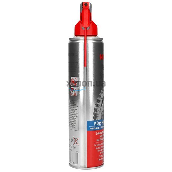 NIGRIN Ketten-Sprühfett полностью синтетическая смазка для цепи мотоцикла (Германия) 400 мл, изображение 3