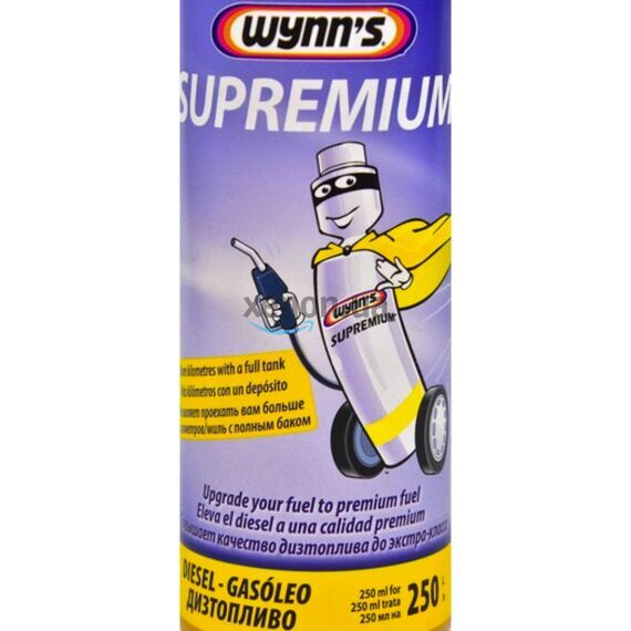 WYNNS Supremium Diesel комплекс присадок Супремиум для улучшения качества дизеля 250 мл, изображение 3