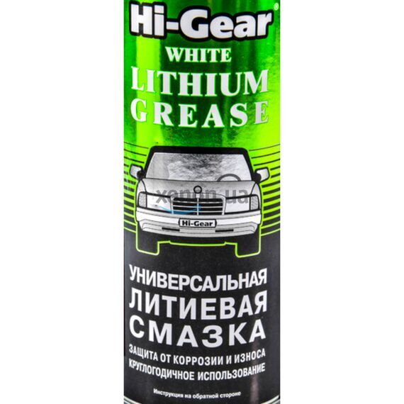 Hi-Gear Lithium Grease универсальная литиевая смазка аэрозоль 312 г, изображение 2