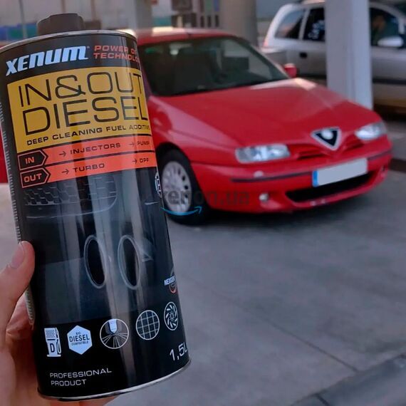 XENUM In & Out Diesel присадка для чистки впускной и выпускной систем дизельного двигателя 1,5 л, изображение 2