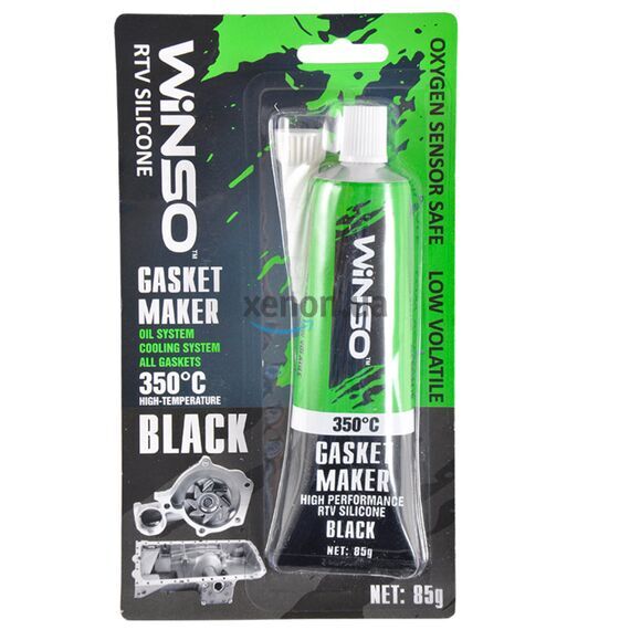 WINSO High-Temperature Gasket Maker +350°С высокотемпературный черный герметик 25 г